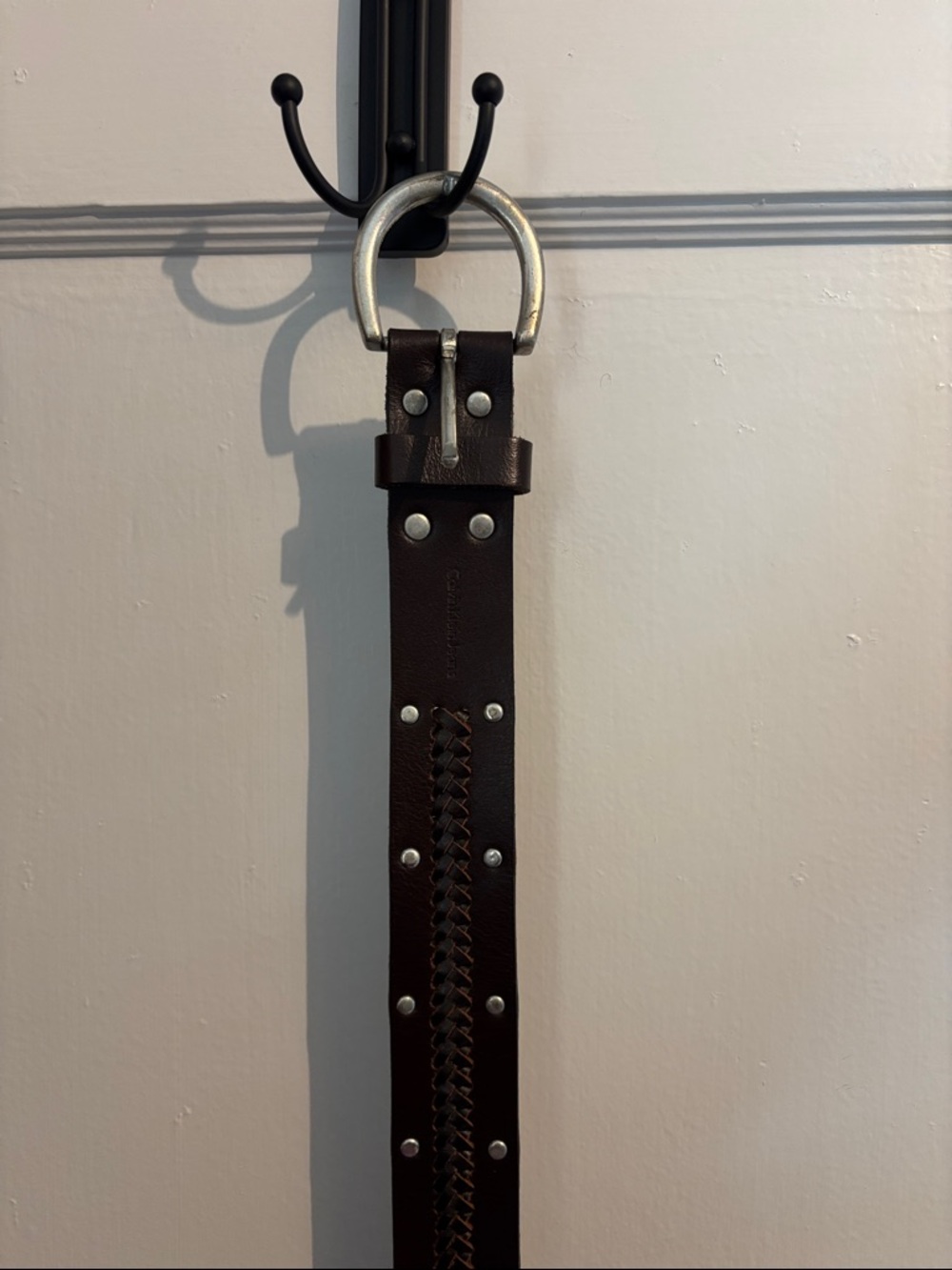 Leather belt